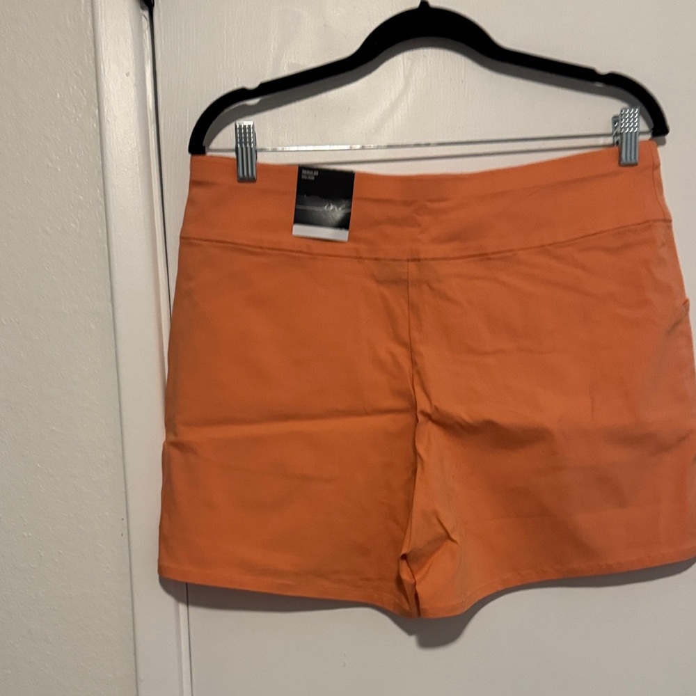 INC International Concepts High Waist Orange Shorts - Picture 4 of 4